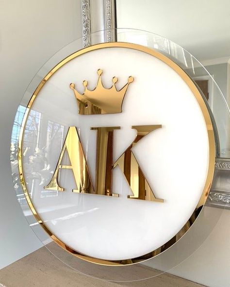 moxad.pk 3D Logo Wall Thanks for Trusting us: AK Jewellers We are specialized in customized signs and signage Get Free Expert… | Instagram Salon Signage, Business Name Sign, Engraved Wood Signs, Sign Business, Salon Names, Salon Signs, Salon Interior Design, Gold Sign, Boutique Interior