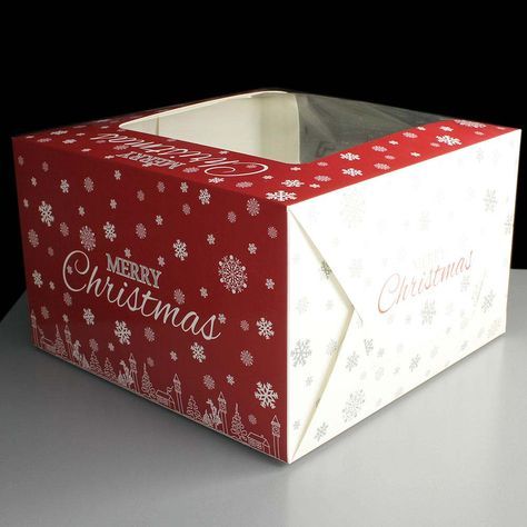 Plum Cake Packaging, Christmas Cake Packaging Ideas, Christmas Cake Box Packaging, Cake Box Design, Christmas Cake Decorating, Cake Boxes Packaging, Xmas Cakes, Cards Cake, Bread Packaging