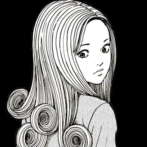 Aesthetic Junji Ito, Kirie Goshima, Junji Ito Collection, Junji Ito, Orange Hair, Manga Panels, Cute Kawaii, Profile Pictures, Anime Icons