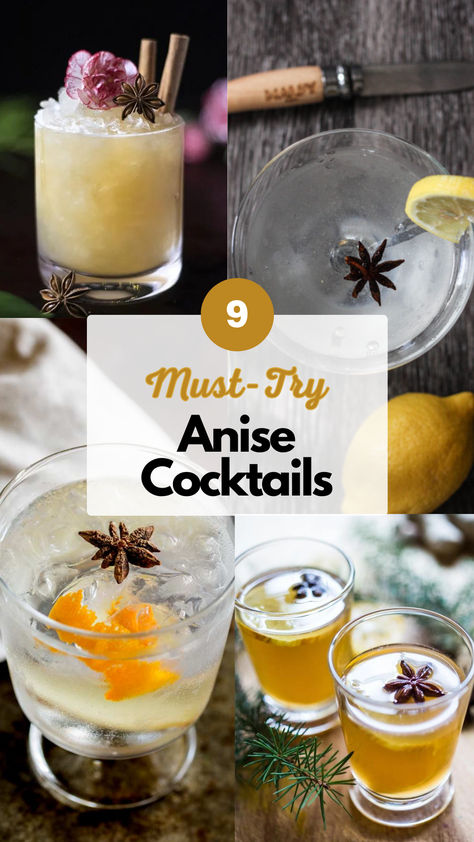 Anise Cocktails Anisette Liquor Recipes, Star Anise Cocktail, Anise Recipes, Liquor Recipes, Cocktails To Try, Thanksgiving Cocktails, Tequila Cocktails, Star Anise, Adult Beverages