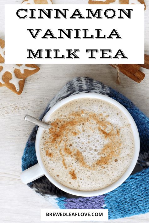 Milk Tea Recipe, Hot Tea Recipes, Tea Lattes, Clean Eating Soup, Moon Milk, Milk Tea Recipes, Tea Drink Recipes, Vanilla Milk, Warm Drinks