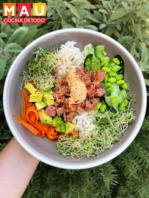 Sushi Poke Bowl, Poke Bowls, Sushi Bowl, Poke Bowl, Cobb Salad, Healthy Food, Seafood, Food And Drink, Salad