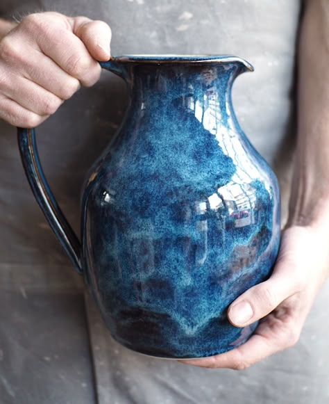 Handmade water jug Large ceramic jug Pottery Jugs Design, Ceramic Jugs Ideas, Water Jug Ceramic, Pottery Water Jug, Ceramic Pitchers Ideas Handmade Pottery, Ceramic Pitcher Ideas, Water Jug Ideas, Ceramic Jugs Pottery, Ceramic Jugs