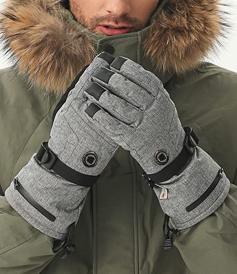 Climbing Gloves, Mens Winter Gloves, Gloves For Men, Winter Outdoor Activities, Heated Gloves, Heated Jacket, Cold Weather Gloves, Sports Gloves, Ski Gloves