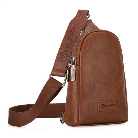 Murdoch's – Wrangler - Women's Sling Crossbody Bag Women Sling Bag, Brown Crossbody Purse, Sling Bag For Men, Small Sling Bag, Working Overtime, Leather Sling Bag, Small Crossbody Purse, Small Crossbody Bag, Womens Crossbody Bag