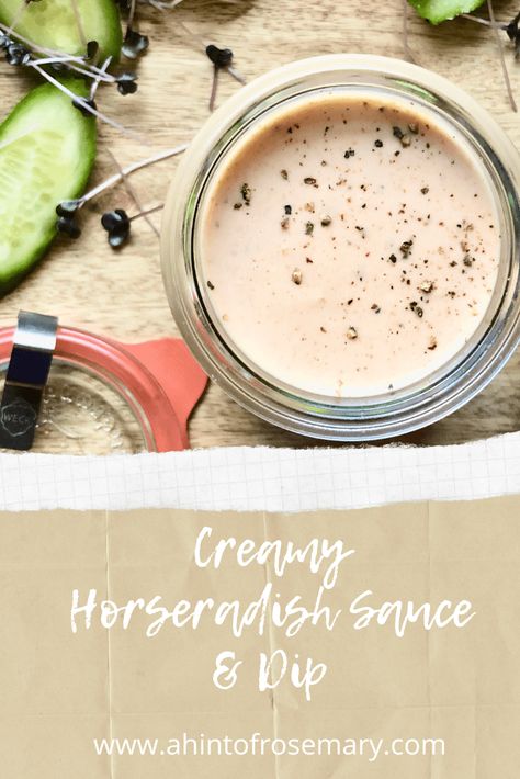 Horseradish Mayo, Horseradish Dip, Creamy Horseradish, Creamy Horseradish Sauce, Homemade Sauce Recipes, Prepared Horseradish, Horseradish Sauce, Christmas Eve Dinner, Candied Bacon