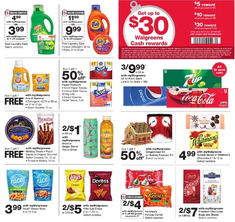 Walgreens_weekly_ad_121320_04 Gain Laundry, Tide Laundry, Sales Ads, Store Ads, Online Coupons, Weekly Ads, Coupon Book, Dollar General, Laundry Care