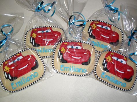 Cumple Rayo McQueen Sugar Cookie, Cars