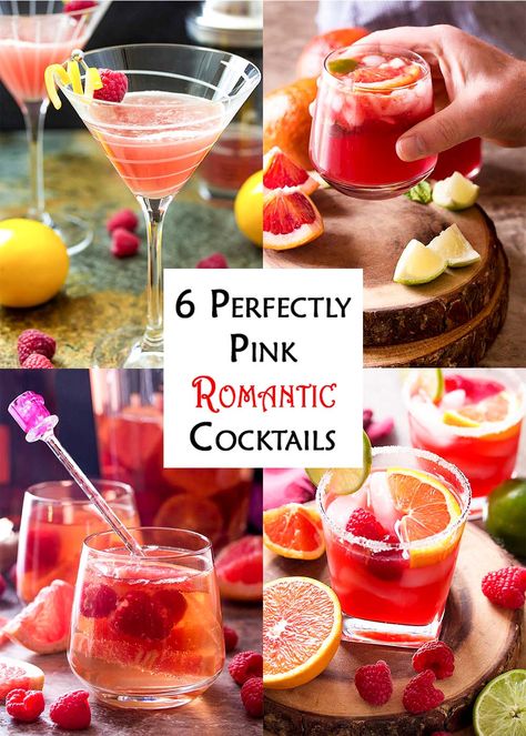 Looking for a signature cocktail? Or maybe you just adore romantic cocktails for Valentine's Day? Then you need to try these fun, fruity, easy, and pretty pink cocktails full of love and passion! | justalittlebitofbacon.com #cocktails #drinks #valentinesday #datenight #fruitydrinks #fundrinks Romantic Drinks, Pomegranate Vodka, Strawberry Martini, Romantic Cocktails, Pomegranate Martini, Valentine Drinks, Valentine Cocktails, Lime Rickey, Kid Friendly Drinks