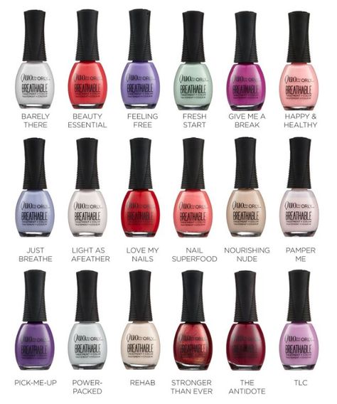 Orly Breathable Nail Polish, Orly Nail Polish Colors, Breathable Nail Polish, Orly Breathable, Halal Nail Polish, Infinity Nails, Nail Polish Brands, Simple Nail Art Designs, Nail Envy