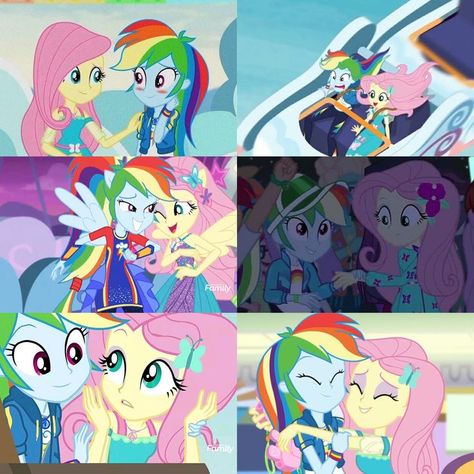 Flutterdash Fanart, Ship Dynamics, My Lil Pony, Mlp Fan Art, My Little Pony Comic, Female Art Painting, Mlp Equestria Girls, My Little Pony Characters, My Little Pony Pictures