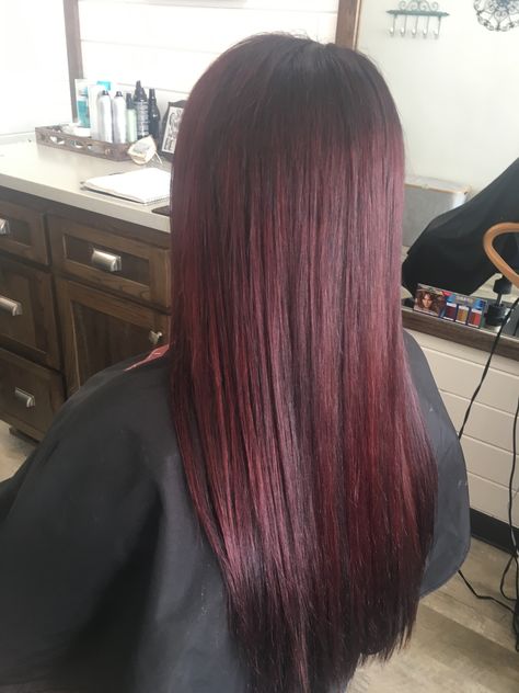 Fall Hair Burgundy, Black To Burgundy Hair, Plum Red Hair, Deep Burgundy Hair Color, Boxed Hair Color, Burgundy Red Hair, Hair Burgundy, Wine Hair Color, Maroon Hair