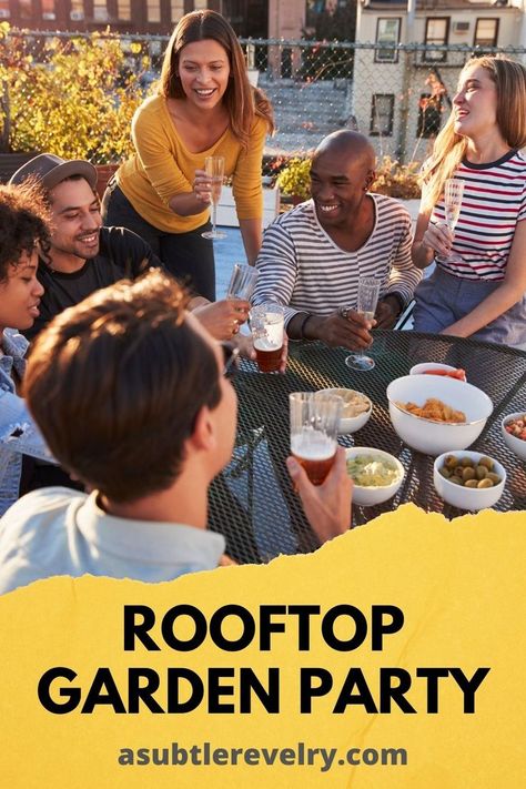 A rooftop garden party is a fun summer activity and A Subtle Revelry has put together a great garden party idea to give you inspiration to throw your very own. From the venue selection and set up to the decor, find some amazing ideas on how to throw a fun bash if you are a city dweller. There are some yummy summer snacks that will be a hit at your party and unique ideas on your set up for your guests so that everyone enjoys the summertime goodness. Get your rooftop party inspo right here. Summer Bruschetta, Summertime Sangria, Bruschetta Bread, Low Calorie Cocktails, Rooftop Party, Funky Hats, Dream Summer, Colorful Nail Art, Fun Summer Activities