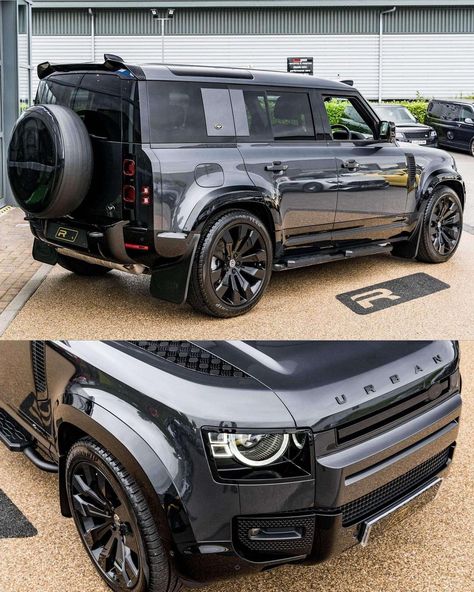 Amazing Defender X in Full Urban exterior pack💣🔥‼️ that colors combination ✨ Modifications; - Black Shadow Side Steps - Black Shadow Side… Urban Defender, Jeep Defender, Black Defender, Defender Car, Best Suv Cars, New Land Rover Defender, Shadow Side, New Defender, Best Suv