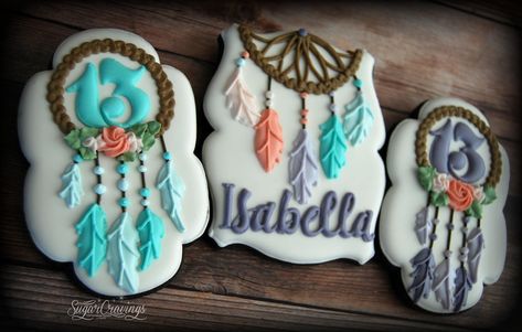 Dream catcher birthday Cupcake Icing Tips, Indian Dream Catcher, Music Cookies, Best Apple Pie, Icing Tips, Cupcake Icing, Sugar Cravings, Cookie Art, Baby Shower Gender Reveal