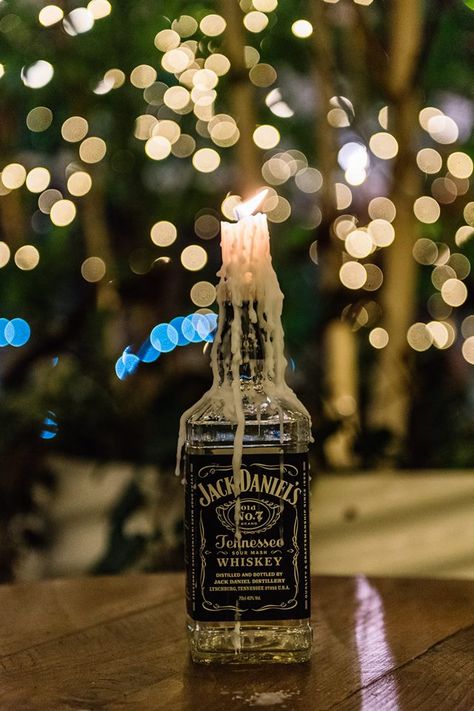 Jack Daniels Centrepieces Whiskey Bottle Candle, Whisky Bottle Centerpiece, Jack Daniels Bottle Decor, Jack Daniels Bottle Wedding Centerpieces, Jack Daniels Wedding Decorations, Whisky Bottle Centerpiece Wedding, Whiskey Bottle Decor, Jack Daniels Decorations, Jack Daniels Wedding Centerpieces