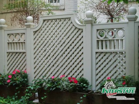 Pvc Gate, Lattice Fence Panels, Wood Lattice, Wall Trellis, White Lattice, Lattice Fence, Garage Walls, Wood Fence, Fence Panels