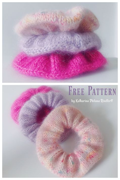 Knitted Hair Bands Free Pattern, Knitted Headbands, Knitted Decor, Small Knitting Projects, Knitted Toys Free Patterns, Knit Headband Pattern, Creative Knitting, Crochet Hair Accessories, Free Knitting Patterns