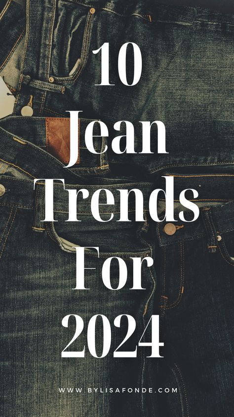 10 Jean trends that will go to 2024. Jean trends for 2024. Stylish jeans for women. Denim fashion. Denim trends 2024. Jean trends 2024 women. Jean trends fall 2023. Current Jean trends that will go to 2024. New Jeans Trend, Popular Jeans, Dressy Jeans, Jeans Outfit Fall, Look Jean, Jeans Outfit Women, Metallic Jeans, Types Of Jeans, Trendy Jeans