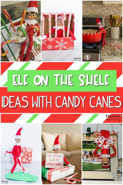 Have a bunch of extra candy canes? We have so many at Christmas time. Use the Elf on the Shelf Candy Cane Ideas for your North Pole visitor! #FrugalCouponLiving #ElfontheShelf #ElfontheShelfIdeas #ElfIdeas #funnyelfideas #funnyelfontheshelf #elfprintables #freeelfprintables #printables #freeprintables #candycanes Candy Cane Ideas, Candy Cane Poem, Elf Printables, Candy Cane Crafts, Awesome Elf On The Shelf Ideas, Xmas Elf, Elf Antics, Christmas Garden, Elf On The Shelf Ideas