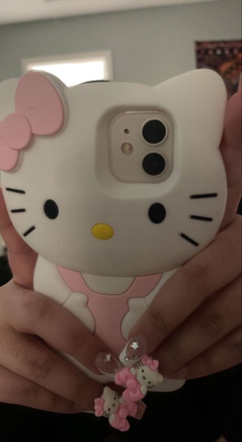 Hello Kitty Phone Case, Kitty Nails, Hello Kitty Rooms, Cats Case, Hello Kitty Aesthetic, Hello Kitty Accessories, Pretty Iphone Cases, Pink Hello Kitty, Pretty Phone Cases