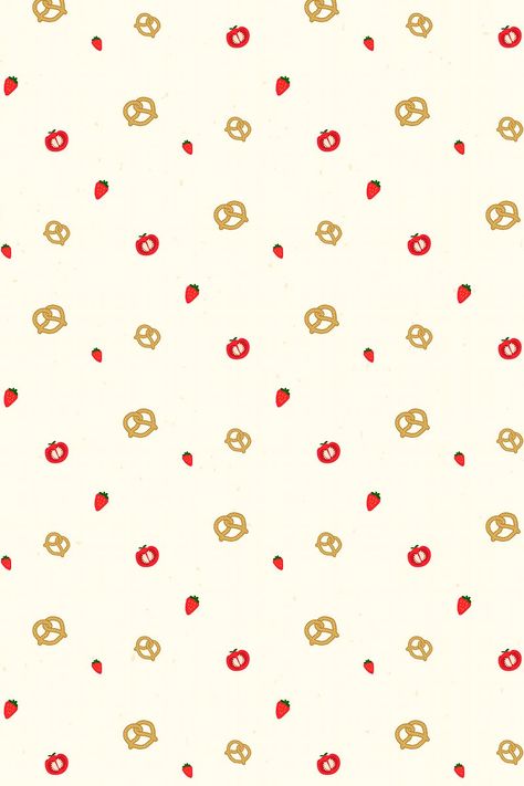 Pattern Fruit, Cute Background, Free Illustration Images, Strawberry Pattern, Food Patterns, Background Background, Pattern Background, Beige Background, Backgrounds Free