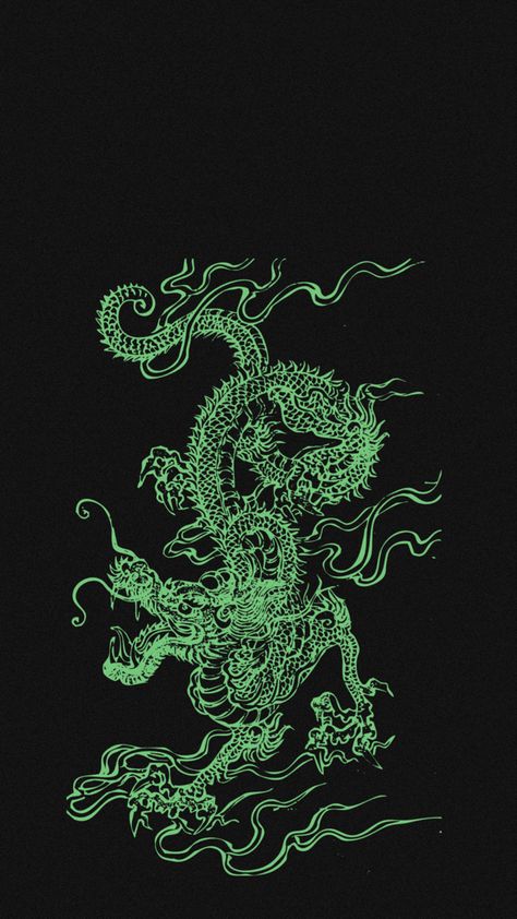 Green Dragon Wallpaper, Dragon Aesthetic Wallpaper, Clean Wallpaper, Dragon Aesthetic, Dragon Wallpaper, Dragon Wallpaper Iphone, Dragon Tattoo Art, Female Assassin, Dunhuang