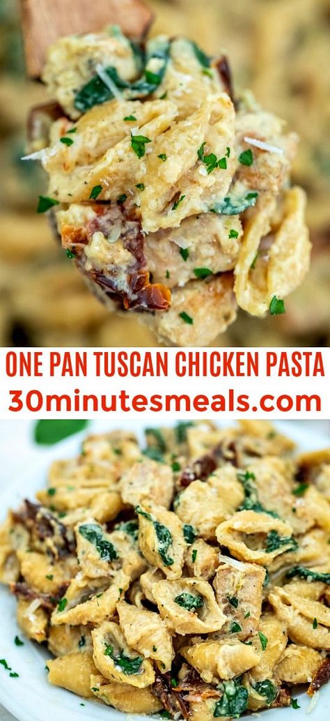 Pasta Simple, Pasta Recipes Video, Crispy Chicken Breast, Shell Pasta Recipes, Shell Pasta, Tuscan Chicken Pasta, Quick Dishes, Stuffed Shells Recipe, Tuscan Chicken