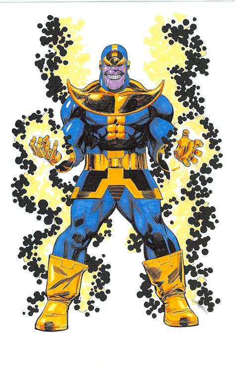 Thanos Comic, Thanos Marvel, George Perez, Comic Villains, Marvel Villains, Marvel Comic Character, Marvel Vs, Super Villains, Superhero Art