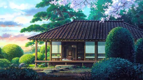 Ghibli Core, Ghibli Icons, Ghibli Background, The Wind Rises, Japanese Countryside, Anime House, Studio Ghibli Background, Ghibli Aesthetic, Wind Rises