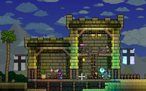 Terraria Basement Ideas, Terraria Desert Build, Terraria Desert House, Terraria Base, Terraria Tips, Terrarium Base, Terraria House Ideas, Terraria House Design, Terraria House