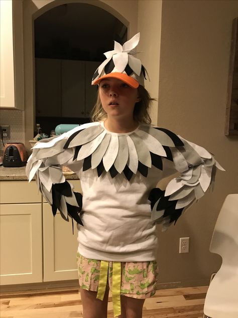 Pelican Costume Diy, Diy Scuttle Costume, Scuttle Costume Diy, Seagull Costume Diy, Finding Nemo Jr Musical, Finding Nemo Jr Costumes, Pelican Costume, Little Mermaid Jr Costumes, Finding Nemo Costumes