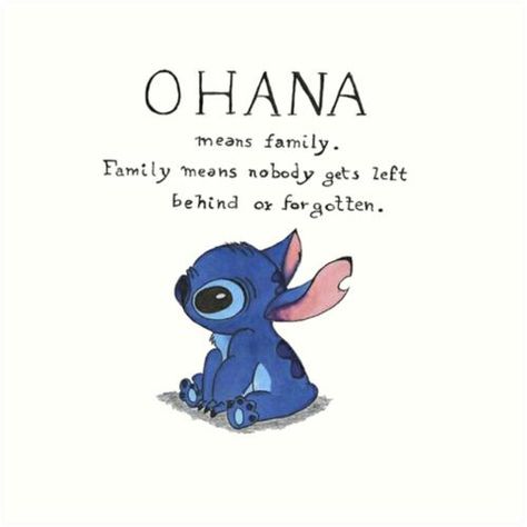 Lilo And Stitch Memes, Tivat Montenegro, Family Art Print, Lilo And Stitch Quotes, Lilo And Stitch Drawings, Stitch Quote, Stitch Drawing, Ohana Means Family, Cute Stitch