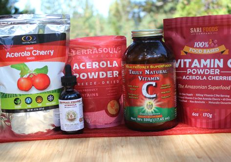 Acerola Cherry Benefits, Cherry Extract, Super Fruits, Acerola Cherry, Mountain Rose, Mountain Rose Herbs, Natural Vitamin C, Berry Juice, Powder Recipe