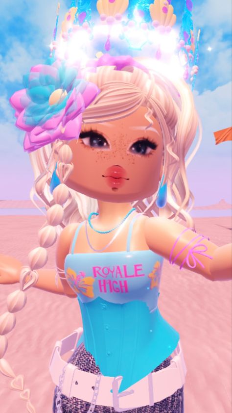 Royal High Beach Outfit, Summer Fit Royale High, Royale High Jacket Hack, Summer Fantasy Outfit Royale High, Royale High Beach Outfits, Royale High Summer Fits, Water Vs Fire Fairy Royale High, Summer Gyaru Royale High, Royale High Outfits Summer