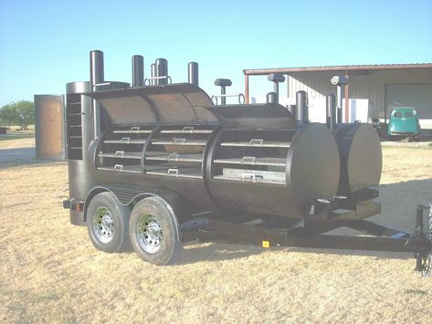 NEW BBQ PIT smoker Charcoal grill concession trailer - $22,500.00 | PicClick Homemade Smoker Plans, Custom Bbq Grills, Custom Bbq Smokers, Bbq Smoker Trailer, Bbq Pit Smoker, Smoker Trailer, Smoker Plans, Charcoal Grill Smoker, Custom Bbq Pits