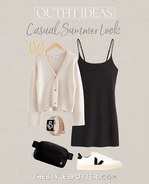 Date Night In Outfit, Summer Outfit Ideas 2023, Summer Outfits Date Night, Traveler Mini Dress, Outfit Ideas Vacation, Tennis Dress Outfit, Lululemon Dress, Airplane Outfits, October Outfits