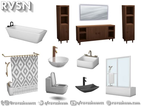 Sims 4 Cc Furniture Sets Bathroom, Ts4 Cc Bathroom Clutter, Sims 4 Urban Cc Furniture Bathroom, Cc Sims 4 Furniture Bathroom, Bathroom Decor Cc Sims 4, The Sims Resource Sims 4 Furniture Sets, Maxis Match Sims 4 Cc Bathroom, Sims 4 Ravasheen Cc, Ts4 Furniture Cc Set