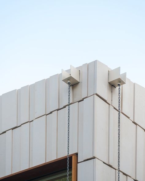 Y Chalet | PARALX | Archinect Roof Drain, Roof Cap, Mountain Architecture, Japan Architecture, Roof Maintenance, Roof Architecture, Lan Can, Brick Architecture, Rain Chain