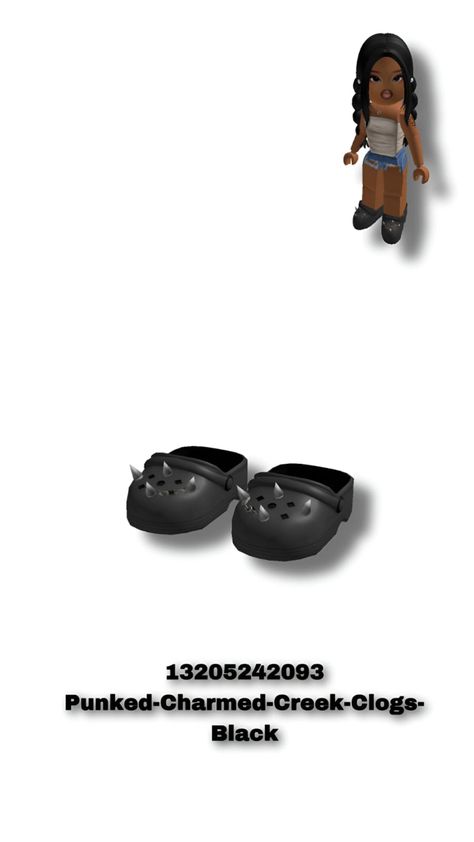 Roblox Crocs Code, Roblox Codes, Black Fits, Matching Outfits, Hello Kitty, Coding, Quick Saves, Clothes, Black