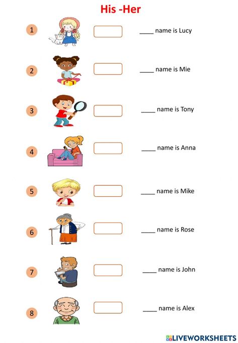 I Have Worksheets For Kids, He And She Worksheets For Kids, He She Worksheet, Personal Pronouns Worksheets Grade 3, Worksheet Of Pronouns For Class 1, Adjectives For Kids, Kindergarten Math Worksheets Addition, English Grammar Notes, English Today