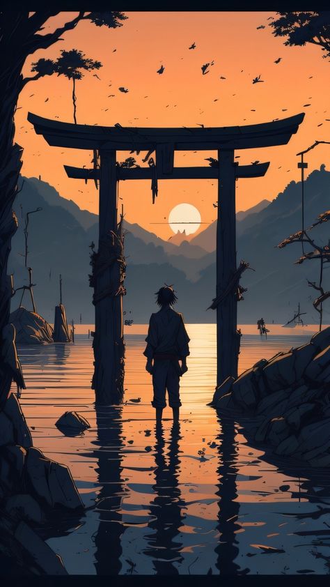 I Phone Wallpaper, Japanese Art Samurai, Marvel Wallpaper Hd, Anime Picture Hd, Illustration Art Kids, 1080p Anime Wallpaper, 3d Landscape, Weird Images, Cool Anime Backgrounds