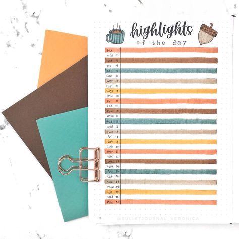 Highlight Of The Day, Fall Highlights, Bullet Journal Work, Bullet Journal Spread, Bullet Journal Inspo, Instagram Highlights, Bullet Journal Ideas Pages, Planner Bullet Journal, Bullet Journal Inspiration