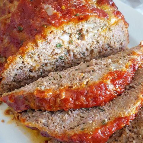 Meatloaf Low Carb, Italian Style Meatloaf, Basic Meatloaf Recipe, Glazed Meatloaf, Basic Meatloaf, Lose 2kg In A Week, Moist Meatloaf, Using Almond Flour, Veggie Noodles Recipes