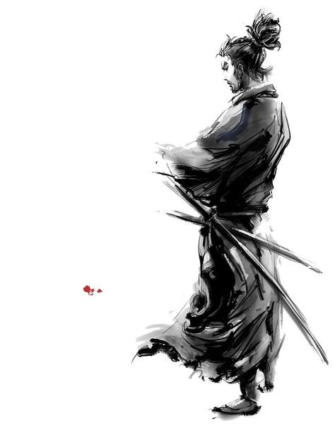 Guerriero Samurai, Ronin Samurai, Samurai Artwork, Miyamoto Musashi, Samurai Tattoo, Samurai Art, Samurai Warrior, Art Japonais, Kendo