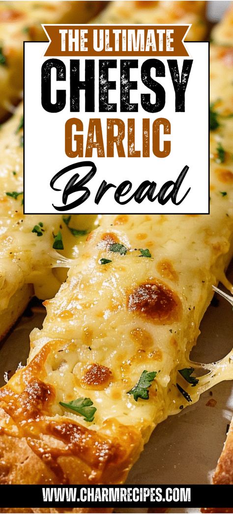 Best Cheesy Garlic Bread Recipe, Diy Cheesy Garlic Bread, How To Make Cheesy Garlic Bread, Crock Pot Garlic Bread, Make Ahead Garlic Bread, White Bread Garlic Bread, Quick And Easy Garlic Bread, Stuff Bread Recipes, Cheesy Garlic Bread With Sliced Bread