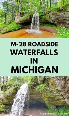 Pictured Rocks Michigan, Things To Do In Michigan, Michigan Summer Vacation, Michigan Waterfalls, Summer Vacation Ideas, Midwest Vacations, Midwest Road Trip, Michigan State Parks, Upper Peninsula Michigan