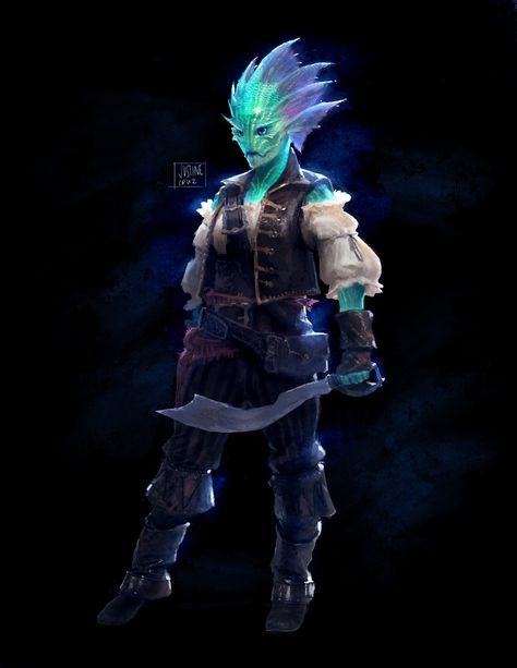 ArtStation - Pirate, Justine Cruz Fantasy Underwater, Dnd Races, Humanoid Creatures, Underwater Art, Fiction Idea, Alien Concept Art, Cartoon Sketches, Fantasy Races, Dnd Characters