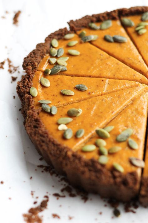 Pumpkin Brown Butter Gingersnap Tart | Lion's Bread Traditional Pumpkin Pie, Gingersnap Crust, Pumpkin Custard, Traditional Pumpkin, Roasted Pumpkin Seeds, Ginger Snap Cookies, Browned Butter, Spiced Pumpkin, Tart Recipe