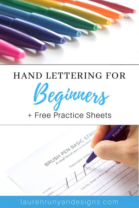 Have you ever wanted to learn hand lettering? Grab my free guide on everything you need to know to begin hand lettering today   free printable practice sheets! #handlettering #letteringpracticesheets #brushpens #brushcalligraphy #moderncalligraphy Hand Lettering Practice Sheets Free, Free Brush Lettering Practice Sheets, Hand Lettering Printables, Lettering For Beginners, Lettering Practice Sheets, Hand Lettering Practice Sheets, Brush Lettering Practice, Hand Lettering For Beginners, Hand Lettering Worksheet